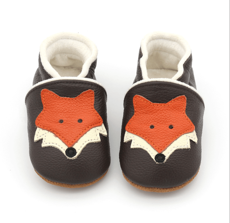 Mr Fox Leather Crib Shoes