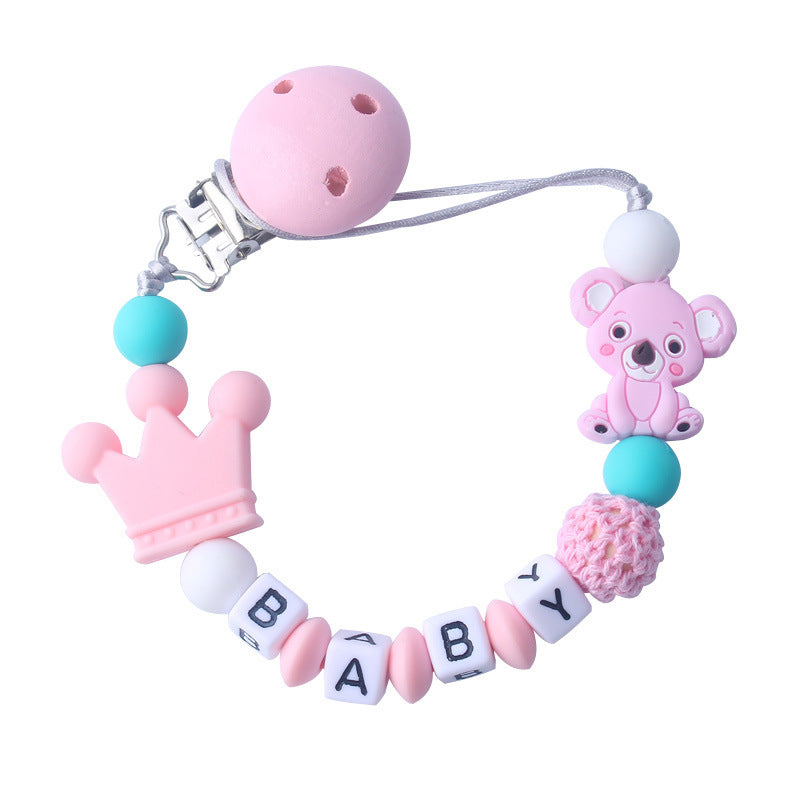 Pacifier / Teether Clip (silicone Bead) - Customizable