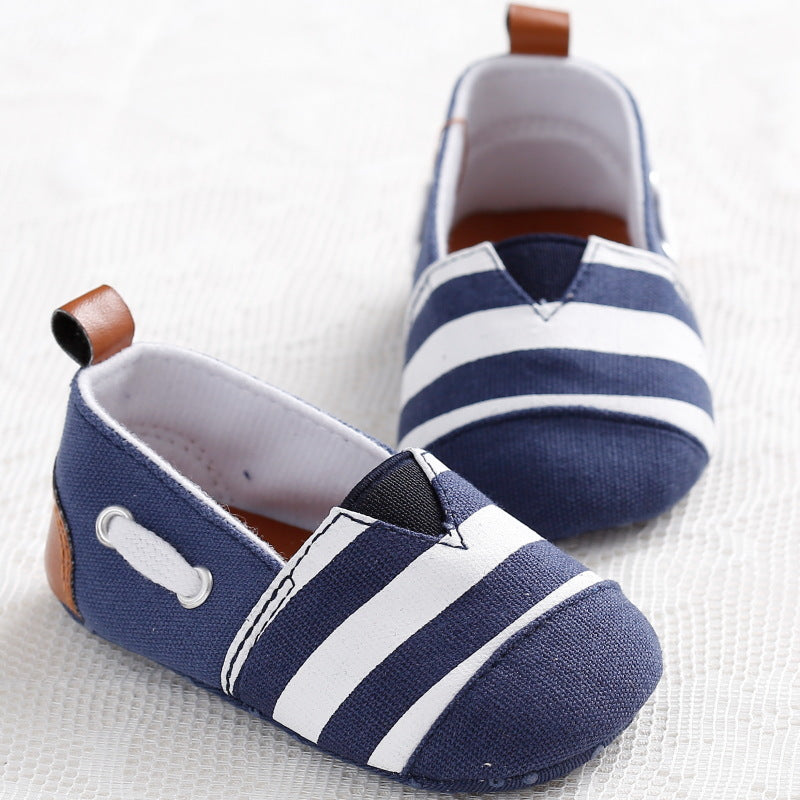 Canvas With Striped Soft Soles