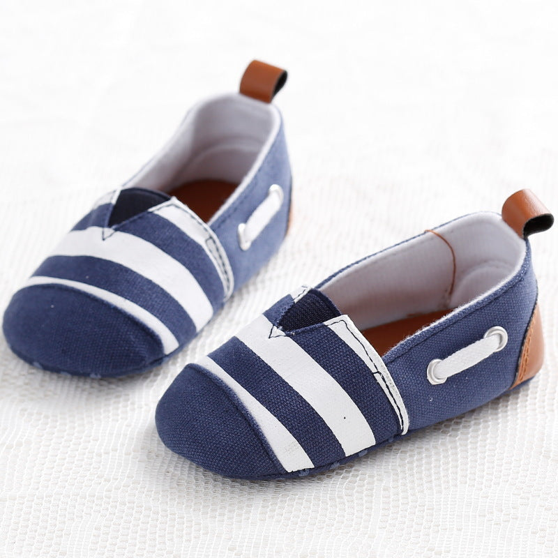 Canvas With Striped Soft Soles
