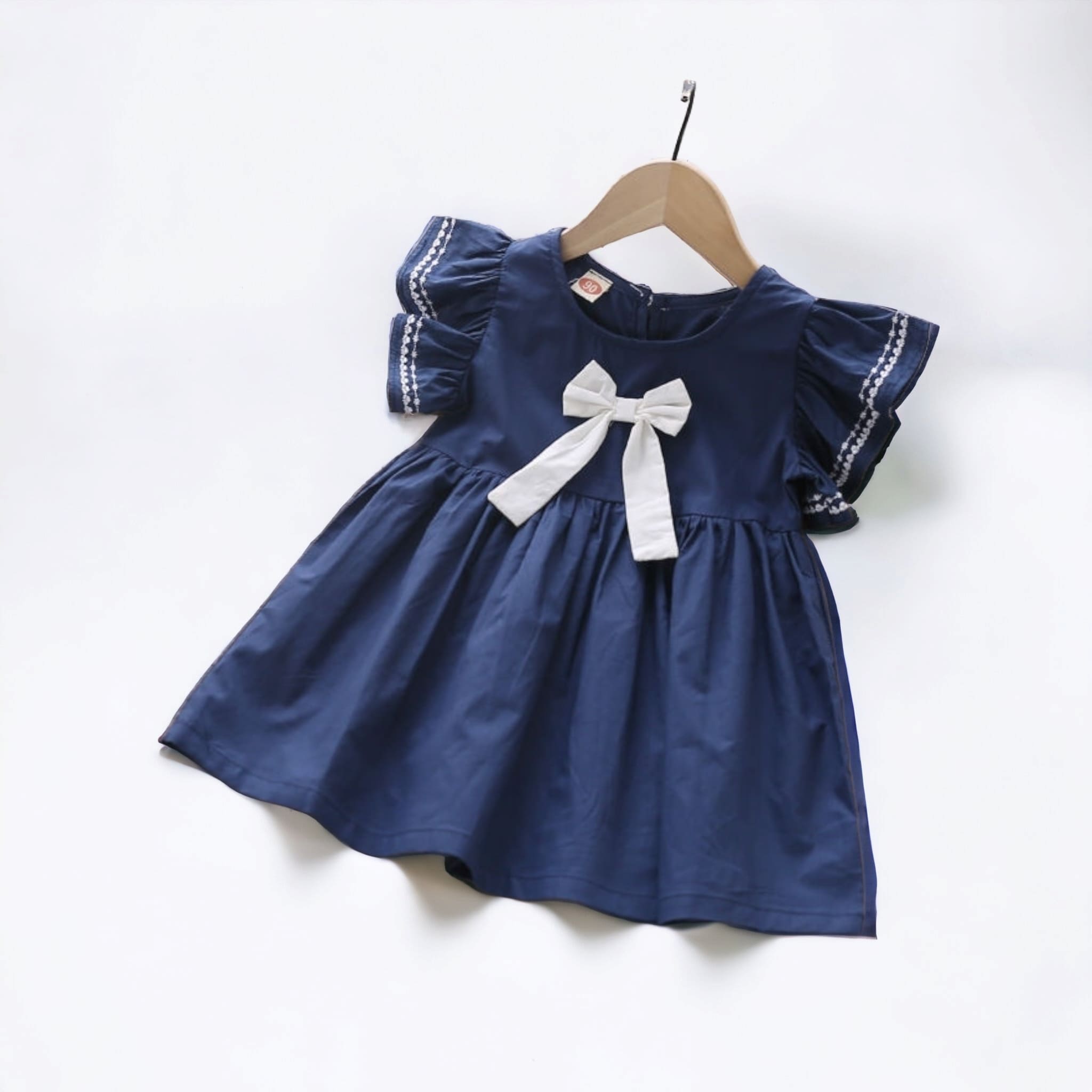 Korean Style A-Line Pleated Skirt with Bow