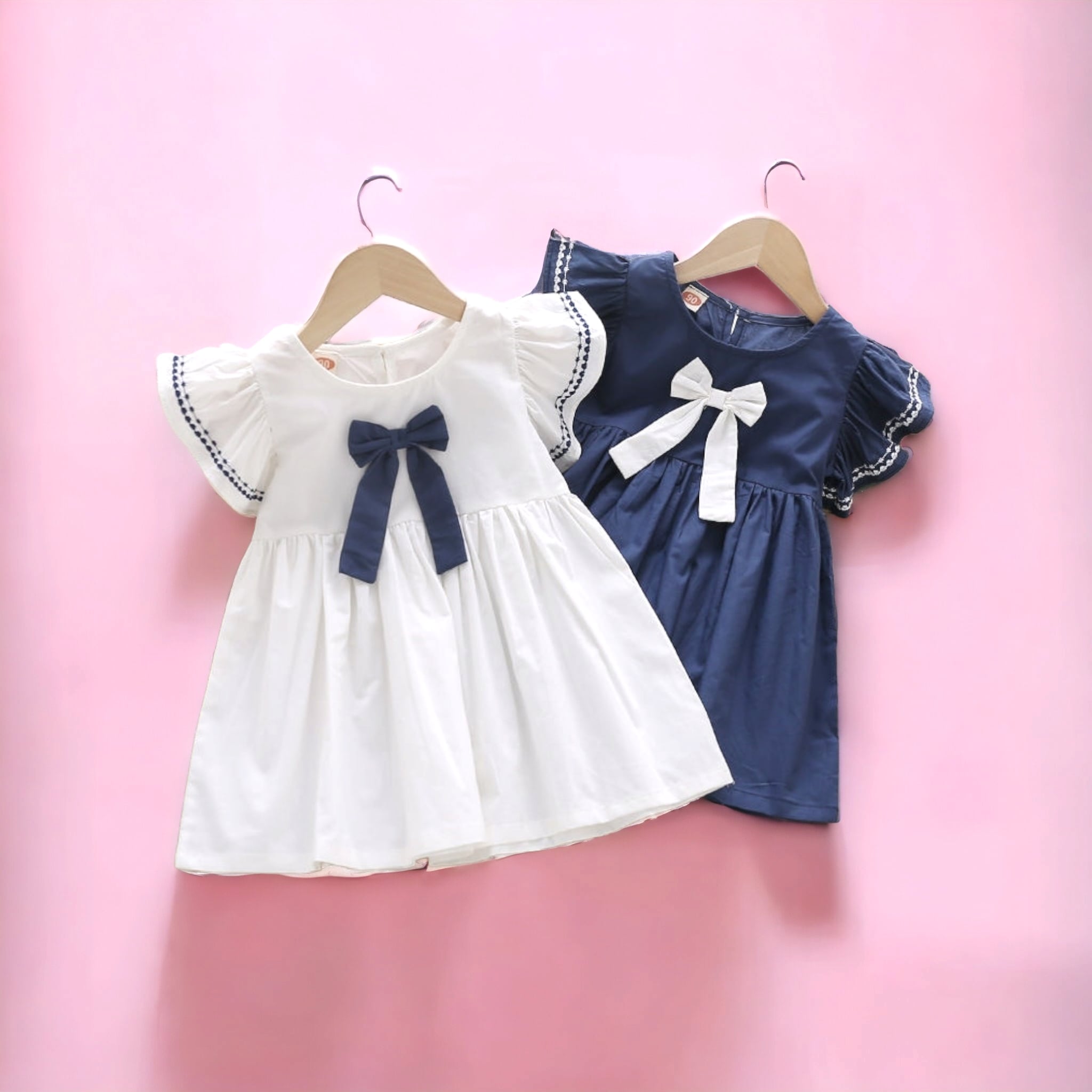 Korean Style A-Line Pleated Skirt with Bow