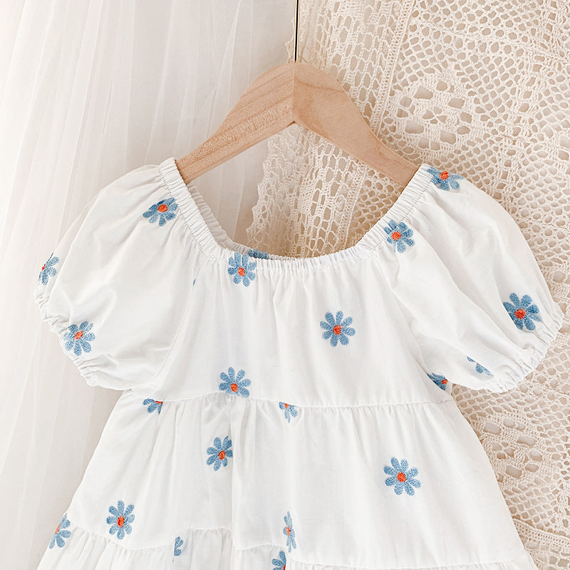 Simple & Comfortable Western Style Small Daisy Sweet Dress