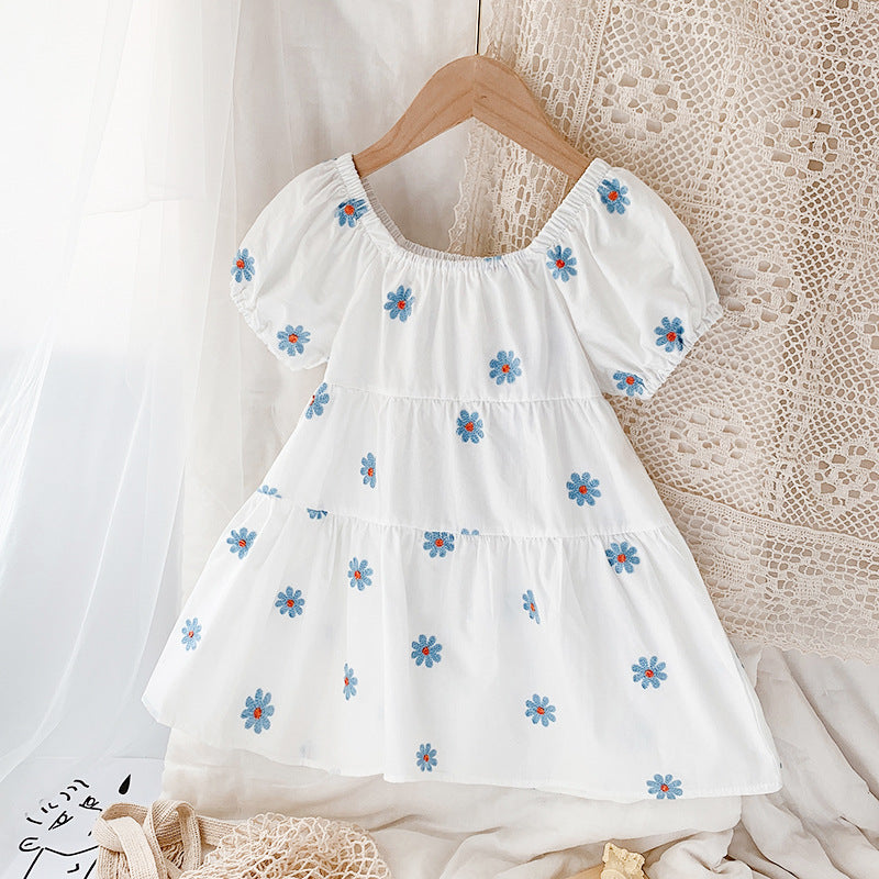 Simple & Comfortable Western Style Small Daisy Sweet Dress