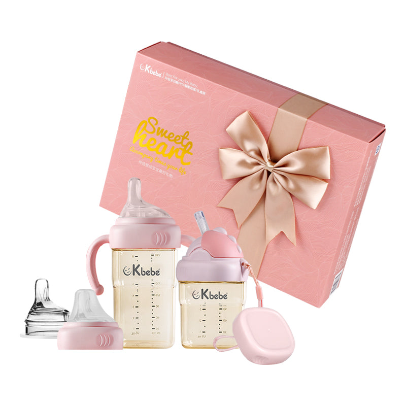 Kbebe (Hegen Inspired) Multi-functional Straw Bottles Newborn Gift Set