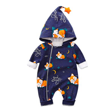 Fox Print Baby Jumpsuit - Sold Out