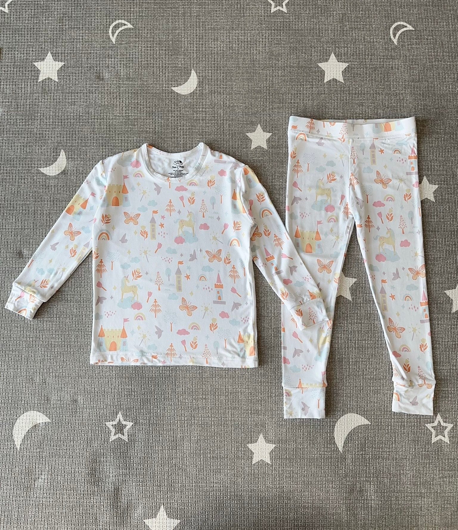 Fairytale Unicorn Design Kids 2-Pieces Pajamas (Designed in Singapore)