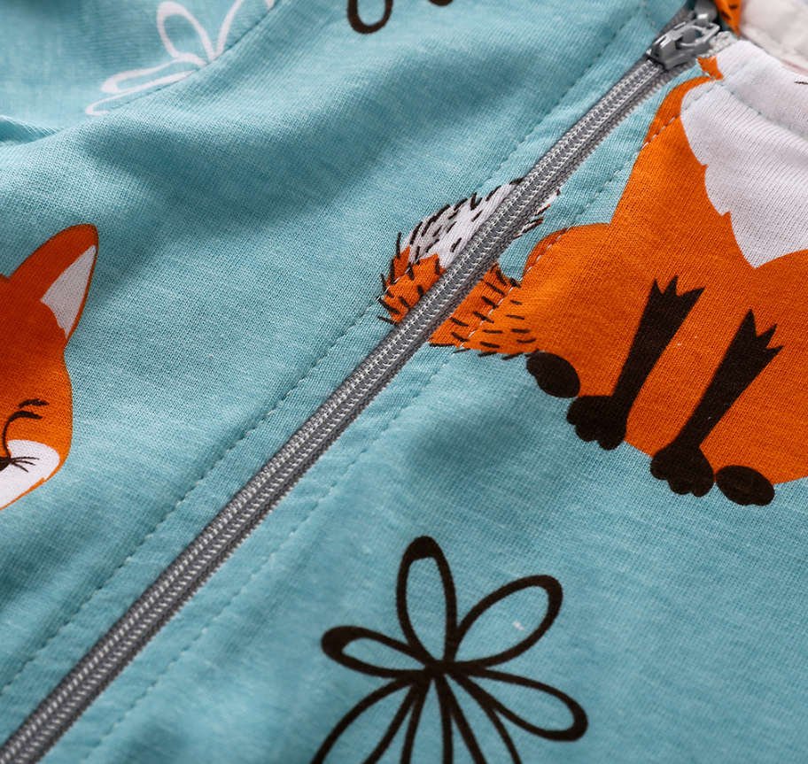 Fox Print Baby Jumpsuit - Sold Out