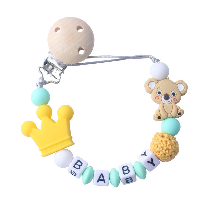 Pacifier / Teether Clip (silicone Bead) - Customizable