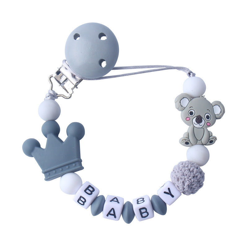 Pacifier / Teether Clip (silicone Bead) - Customizable