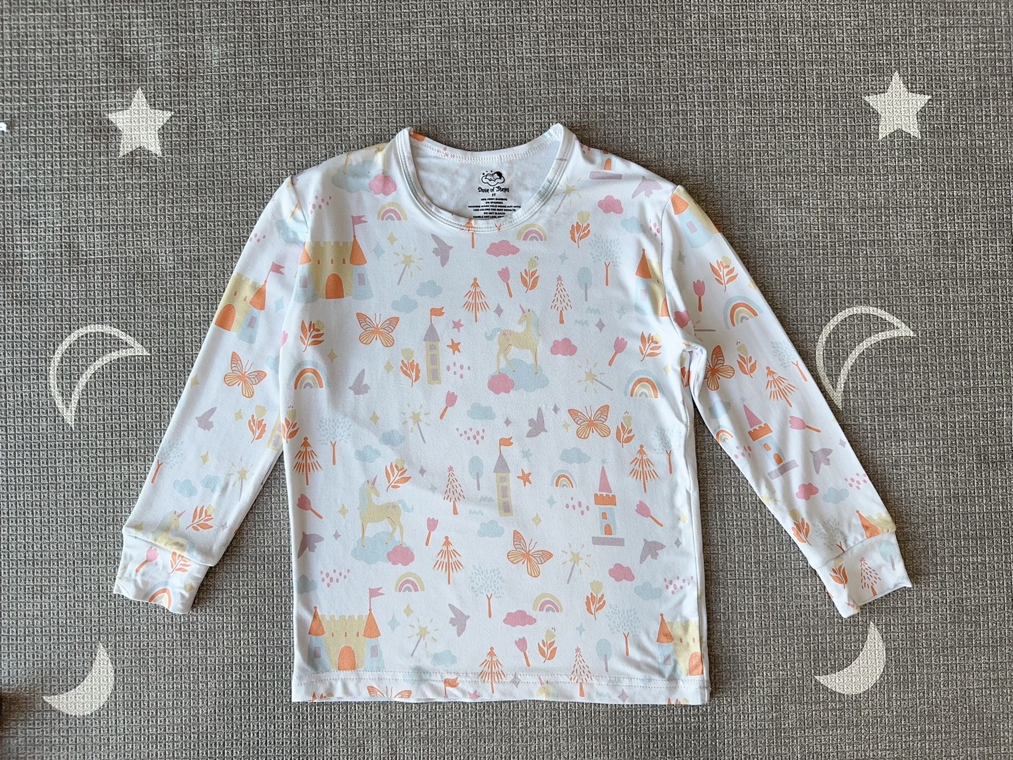 Fairytale Unicorn Design Kids 2-Pieces Pajamas (Designed in Singapore)